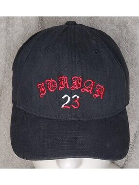 Nike Air Jordan 23 Flexfit Hat S/M Black Red Jumpman Embroidered Cap